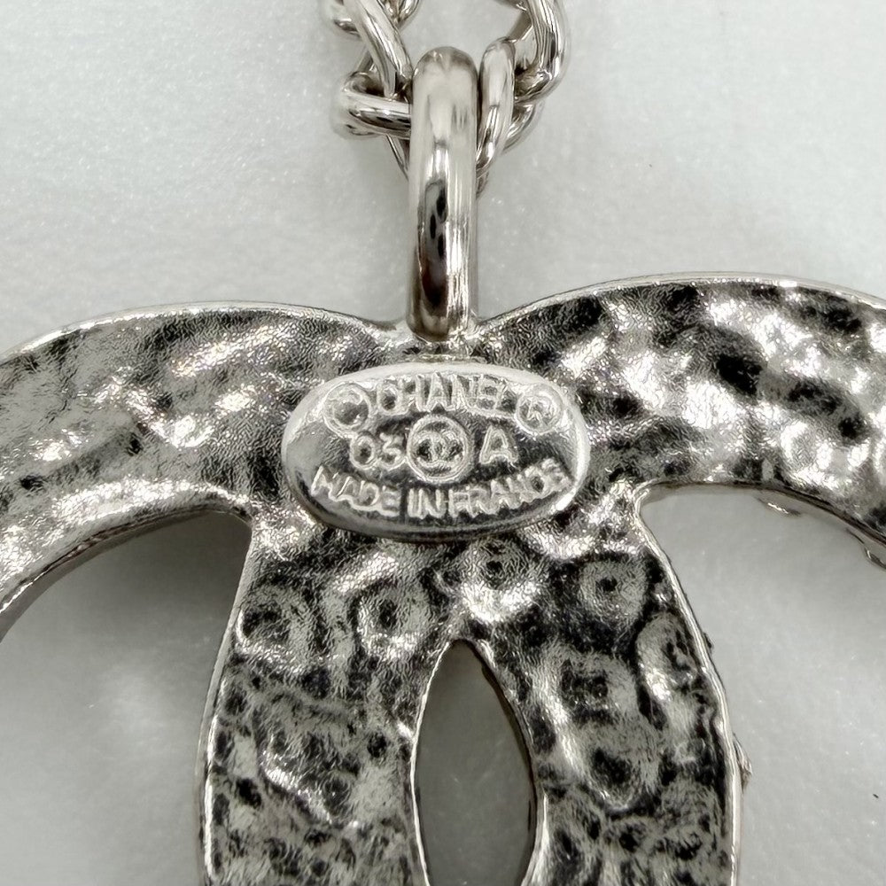 CHANEL シャネル ネックレス ココマーク アクセサリー 03A シルバー レディース 約7.3g 2003年【中古品】