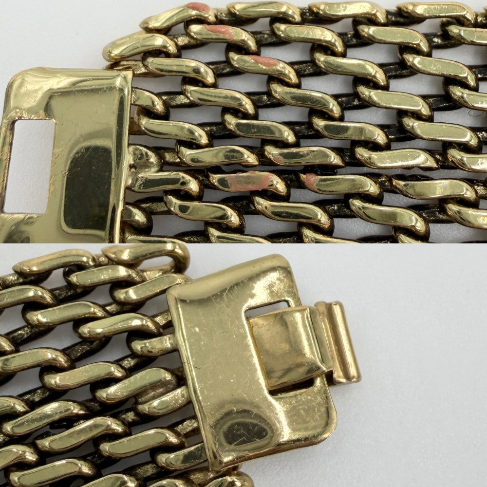 CHANEL シャネル ブレスレット ココマーク チェーン アクセサリー GP 97A ゴールド レディース 約55.9g 1997年【中古品】