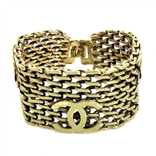 CHANEL シャネル ブレスレット ココマーク チェーン アクセサリー GP 97A ゴールド レディース 約55.9g 1997年【中古品】