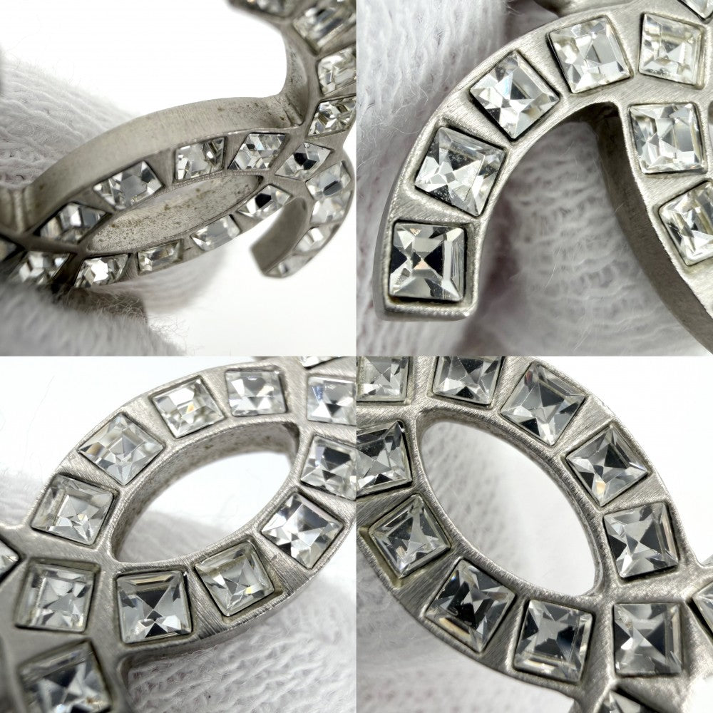 CHANEL シャネル ネックレス ココマーク アクセサリー ラインストーン B13C シルバー レディース 約5.2g 2013年【中古品】