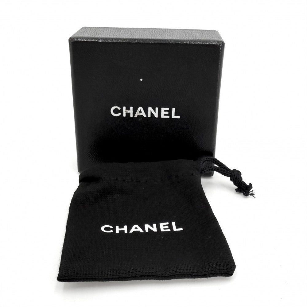 CHANEL シャネル イヤリング ココマーク アクセサリー ラインストーン A12C ピンク グレー レディース 約9.7g 2012年【中古品】