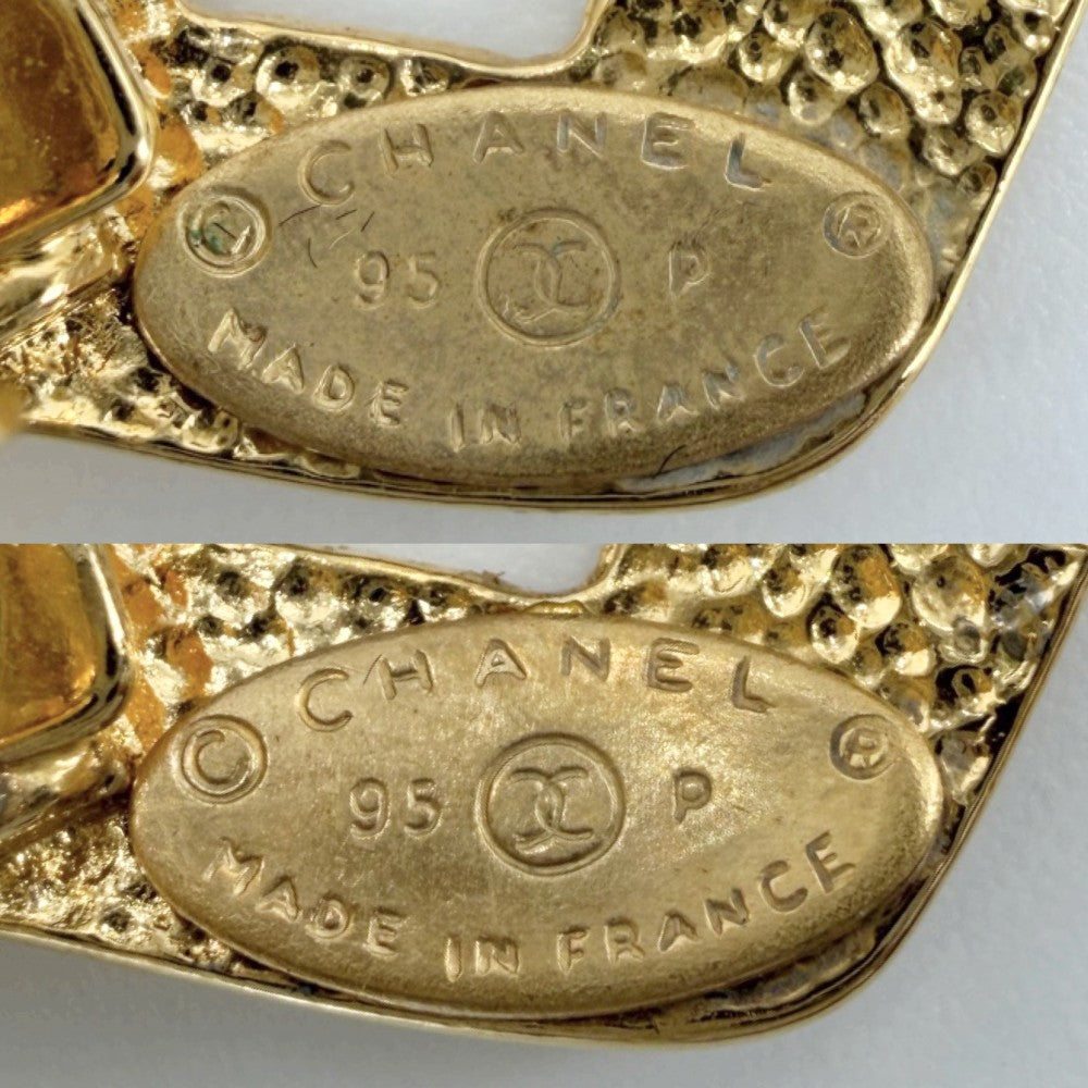 CHANEL シャネル イヤリング ココマーク スイング ヴィンテージ アクセサリー GP 95P ゴールド レディース 約56.3g 1995年【中古品】