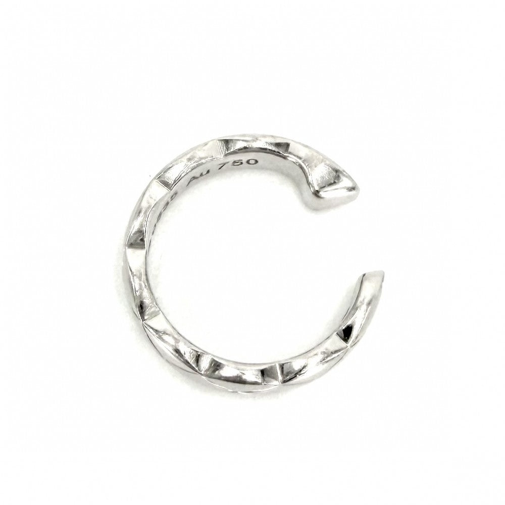 CHANEL シャネル イヤリング ココクラッシュ イヤーカフ アクセサリー ジュエリー Au750 18金WG K18ホワイトゴールド レディース 約2.7g【中古品】