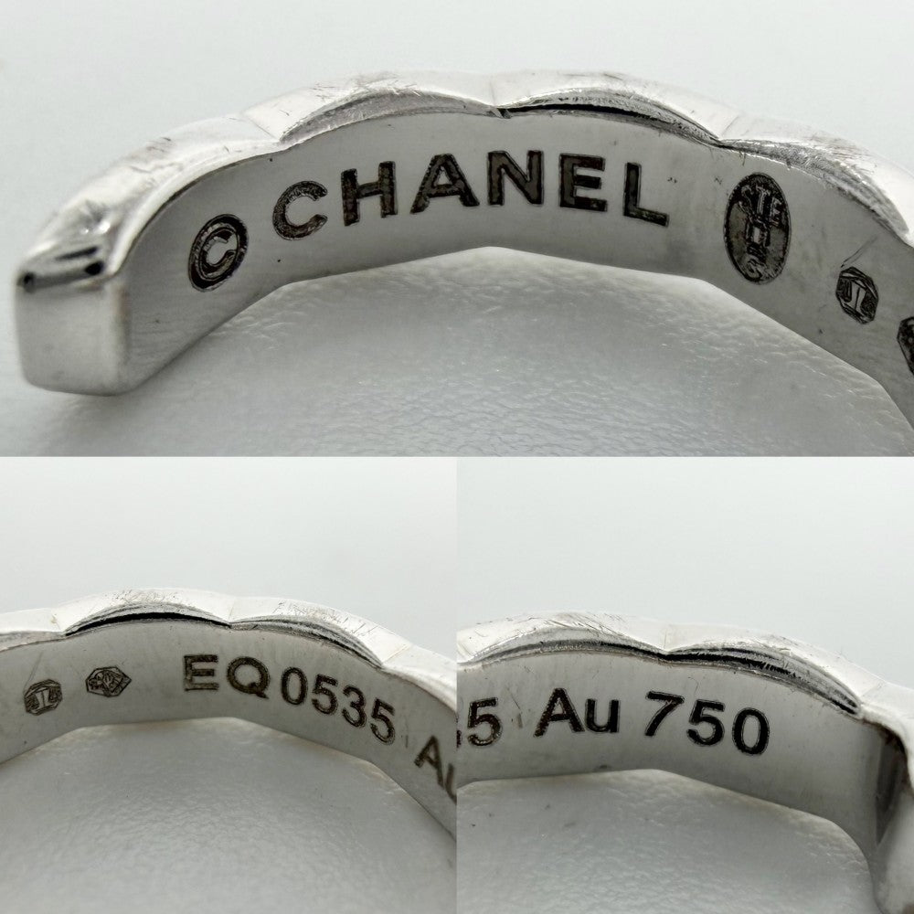 CHANEL シャネル イヤリング ココクラッシュ イヤーカフ アクセサリー ジュエリー Au750 18金WG K18ホワイトゴールド レディース 約2.7g【中古品】