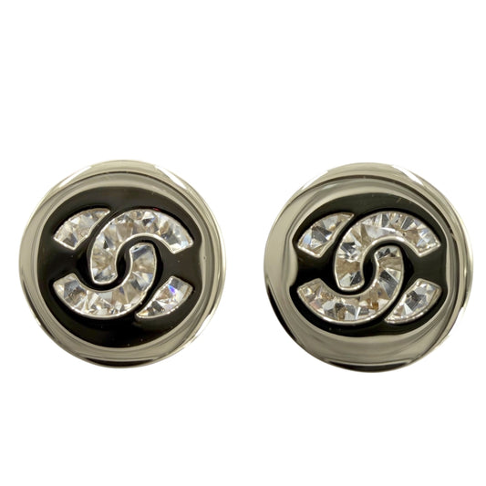 CHANEL シャネル ピアス ココマーク アクセサリー 真鍮 ラインストーン ABE107B17803 B26V レディース 約2.9g 2026年【中古品】