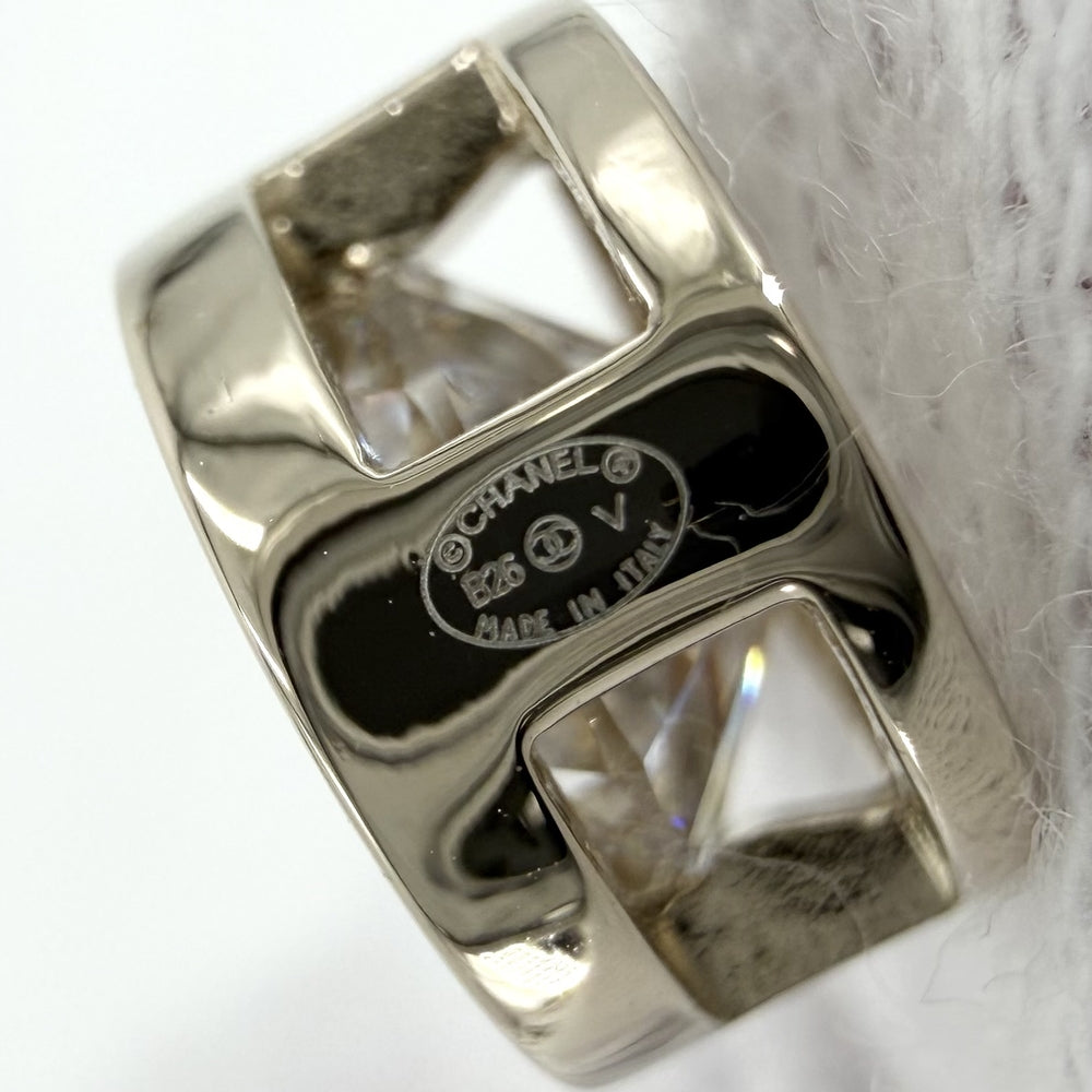 CHANEL シャネル ピアス ココマーク アクセサリー 真鍮 ラインストーン ABE107B17803 B26V レディース 約2.9g 2026年【中古品】