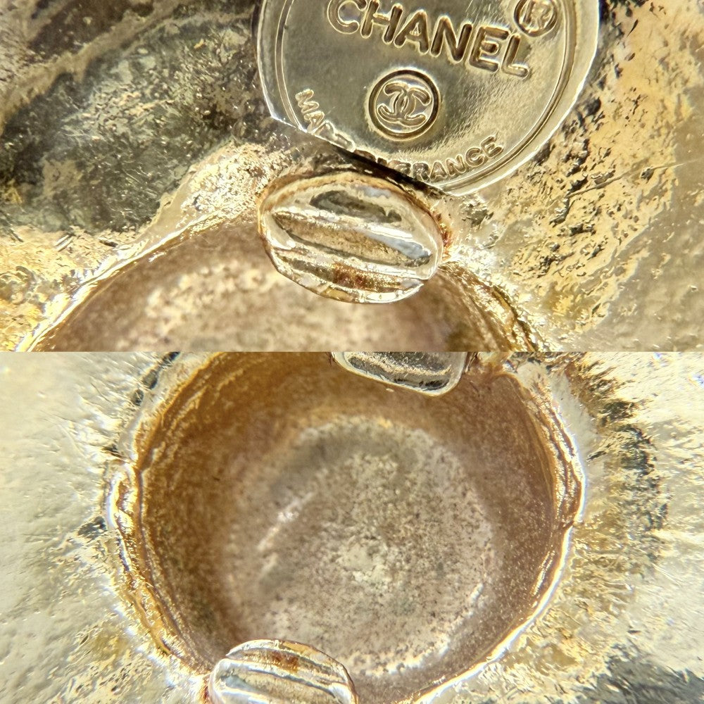 CHANEL シャネル イヤリング ストローハットモチーフ アクセサリー 麦わら帽子 小物 ヴィンテージ GP ゴールド レディース 約45.3g【中古品】