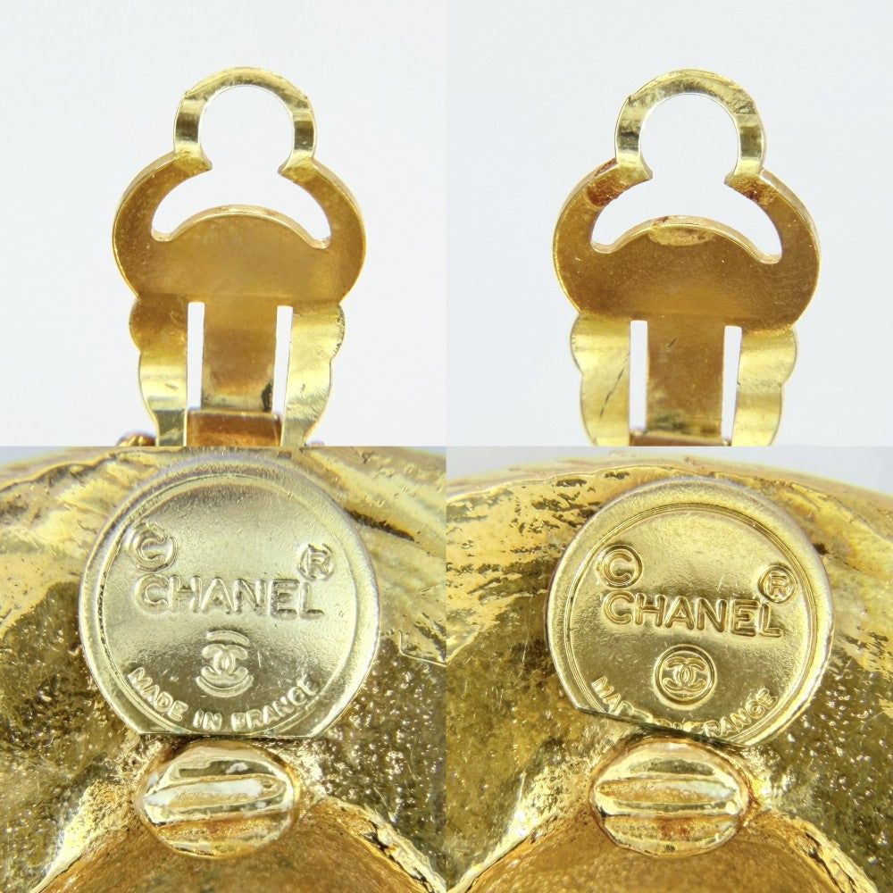 CHANEL シャネル イヤリング ストローハットモチーフ アクセサリー 麦わら帽子 小物 ヴィンテージ GP ゴールド レディース 約45.3g【中古品】