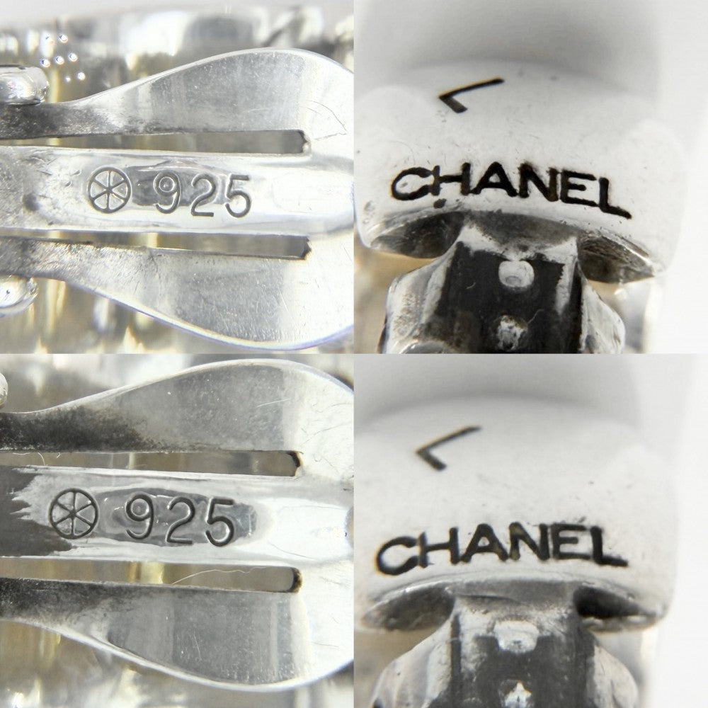 CHANEL シャネル イヤリング ロゴ ヴィンテージ アクセサリー シルバー925 レディース 約29.7g【中古品】