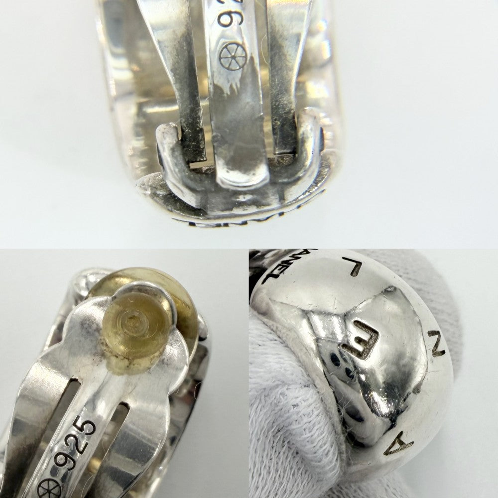 CHANEL シャネル イヤリング ロゴ ヴィンテージ アクセサリー シルバー925 レディース 約29.7g【中古品】