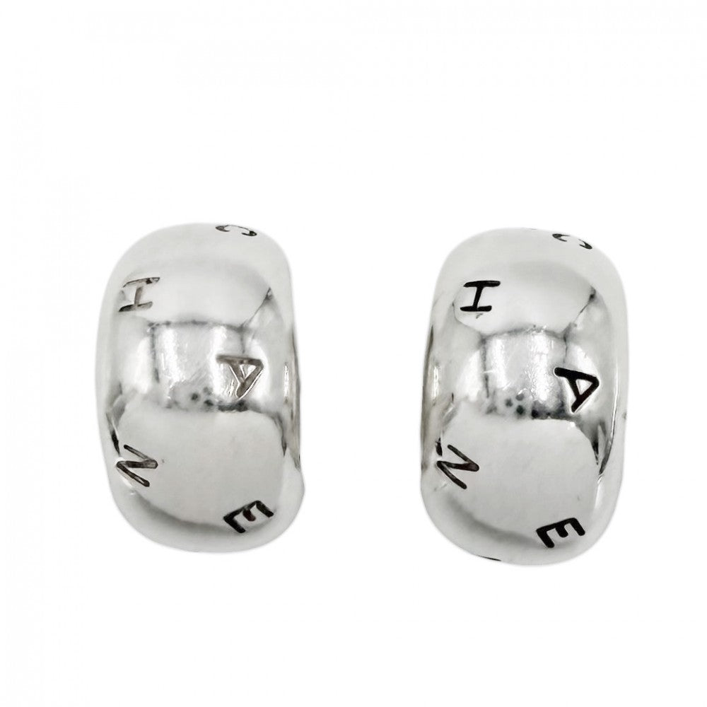 CHANEL シャネル イヤリング ロゴ ヴィンテージ アクセサリー シルバー925 レディース 約29.7g【中古品】