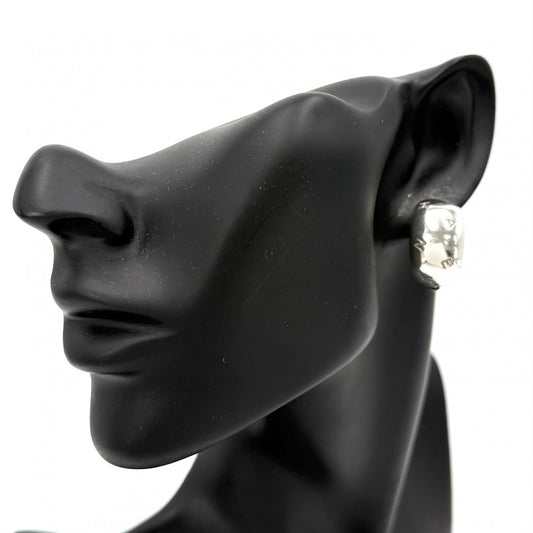CHANEL シャネル イヤリング ロゴ ヴィンテージ アクセサリー シルバー925 レディース 約29.7g【中古品】