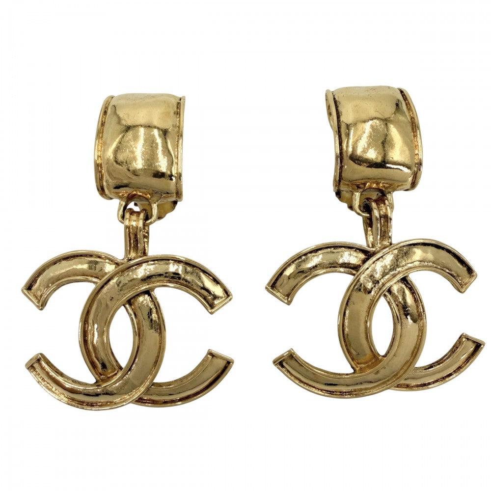 【開店SALE】 CHANEL シャネル イヤリング ココマーク アクセサリー ヴィンテージ スイング GP 94P ゴールド レディース 約33.4g 1994年【中古品】