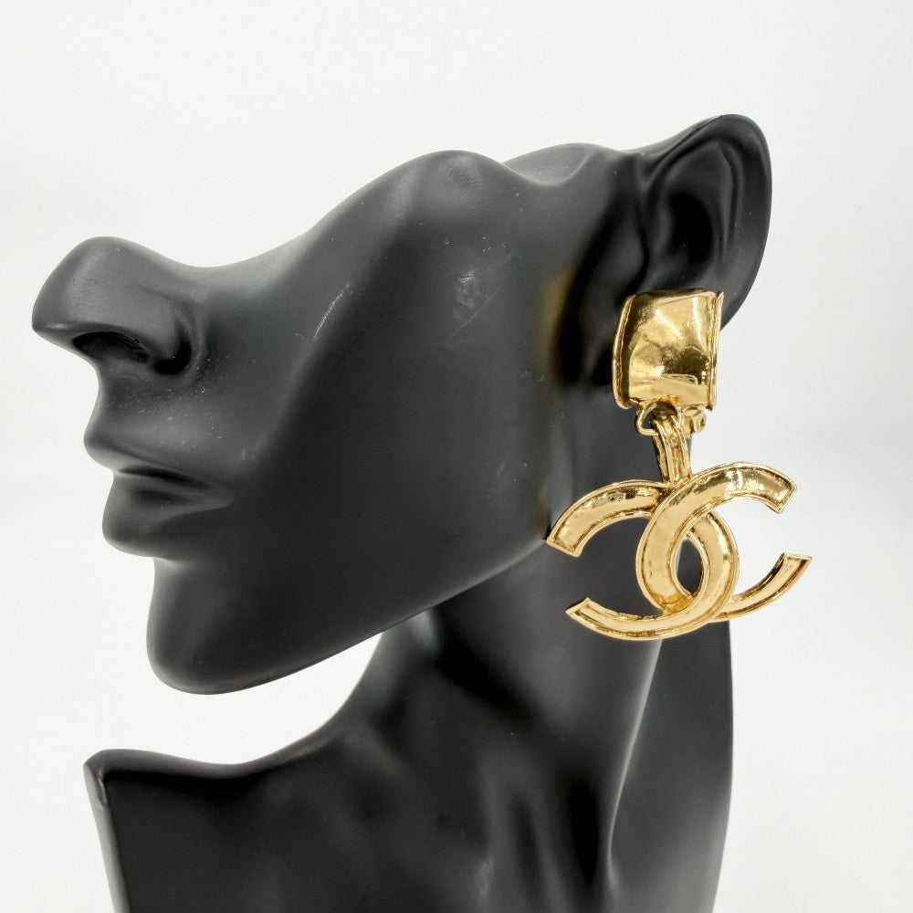 【開店SALE】 CHANEL シャネル イヤリング ココマーク アクセサリー ヴィンテージ スイング GP 94P ゴールド レディース 約33.4g 1994年【中古品】