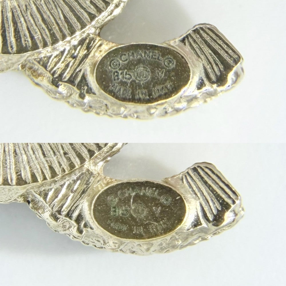 【開店SALE】 CHANEL シャネル ピアス ココマーク アクセサリー GP B15V ゴールド ブラック 黒 レディース 約7.2g 2015年【中古品】