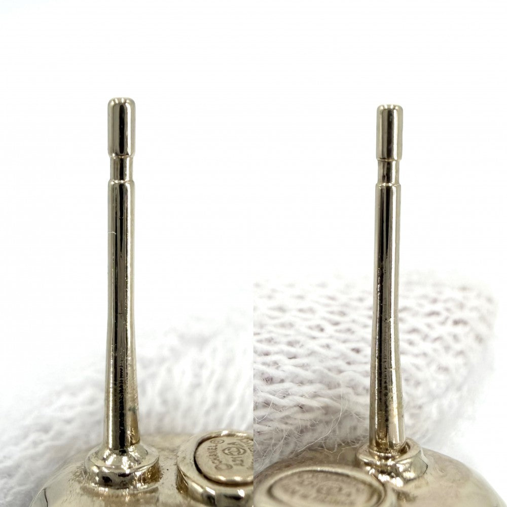 CHANEL シャネル ピアス ココマーク ロゴ アクセサリー スイング GP ラインストーン フェイクパール A21A ゴールド レディース 約6.9g 2021年【中古品】