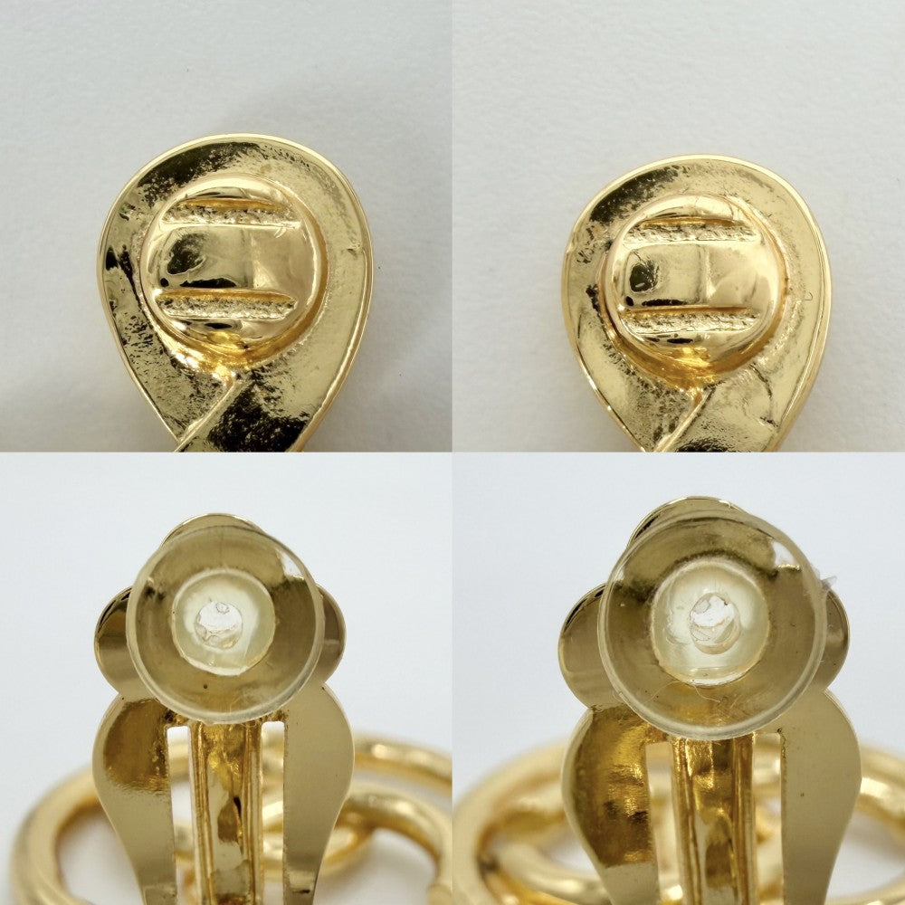 CHANEL シャネル イヤリング ココマーク アクセサリー ヴィンテージ スイング ラウンド GP ゴールド レディース 約34.6g【中古品】
