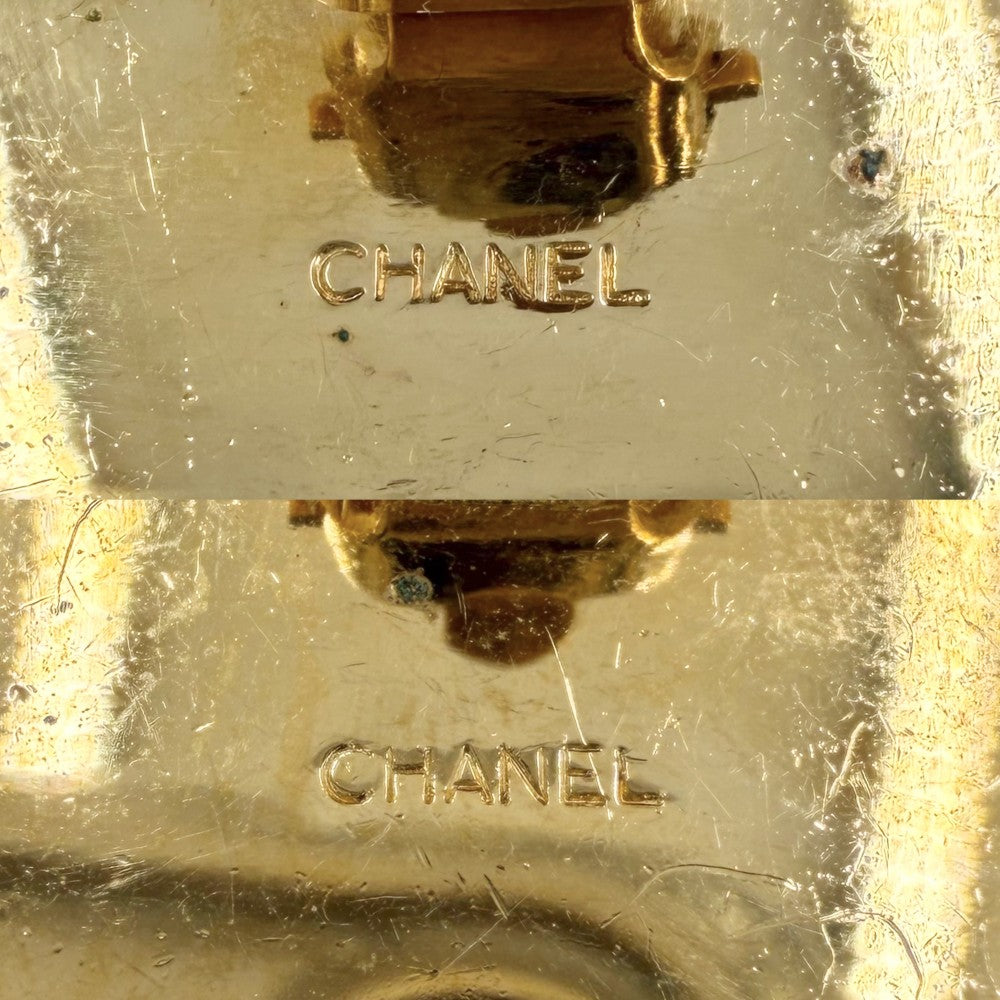 CHANEL シャネル イヤリング 香水モチーフ アクセサリー ゴールド GP レディース 約38.9g【中古品】