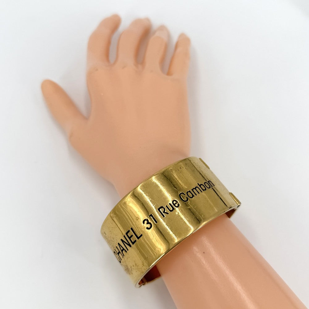 【開店SALE】 CHANEL シャネル バングル ブレスレット 31RueCambon アクセサリー ヴィンテージ GP ゴールド レディース 約91.9g【中古品】