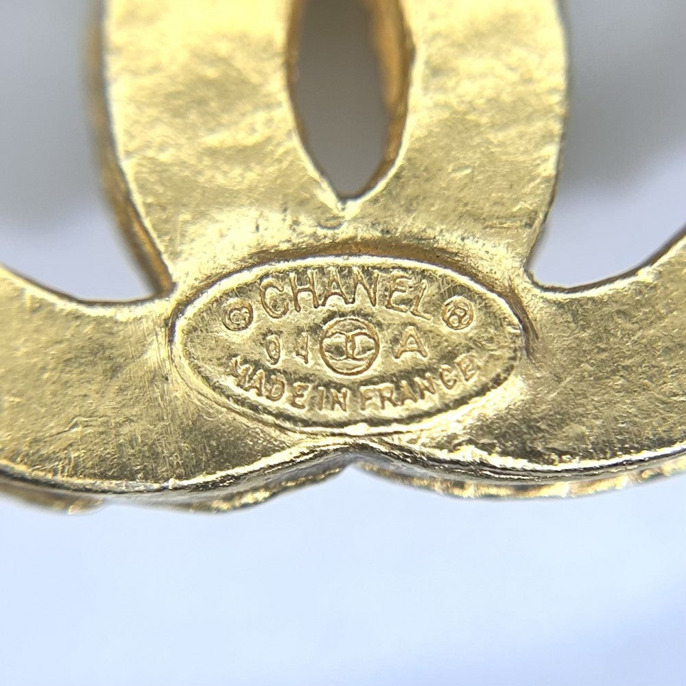 CHANEL シャネル ブローチ ココマーク トリプルココ アクセサリー GP 04A ゴールド レディース 約16.9g 2004年【中古品】