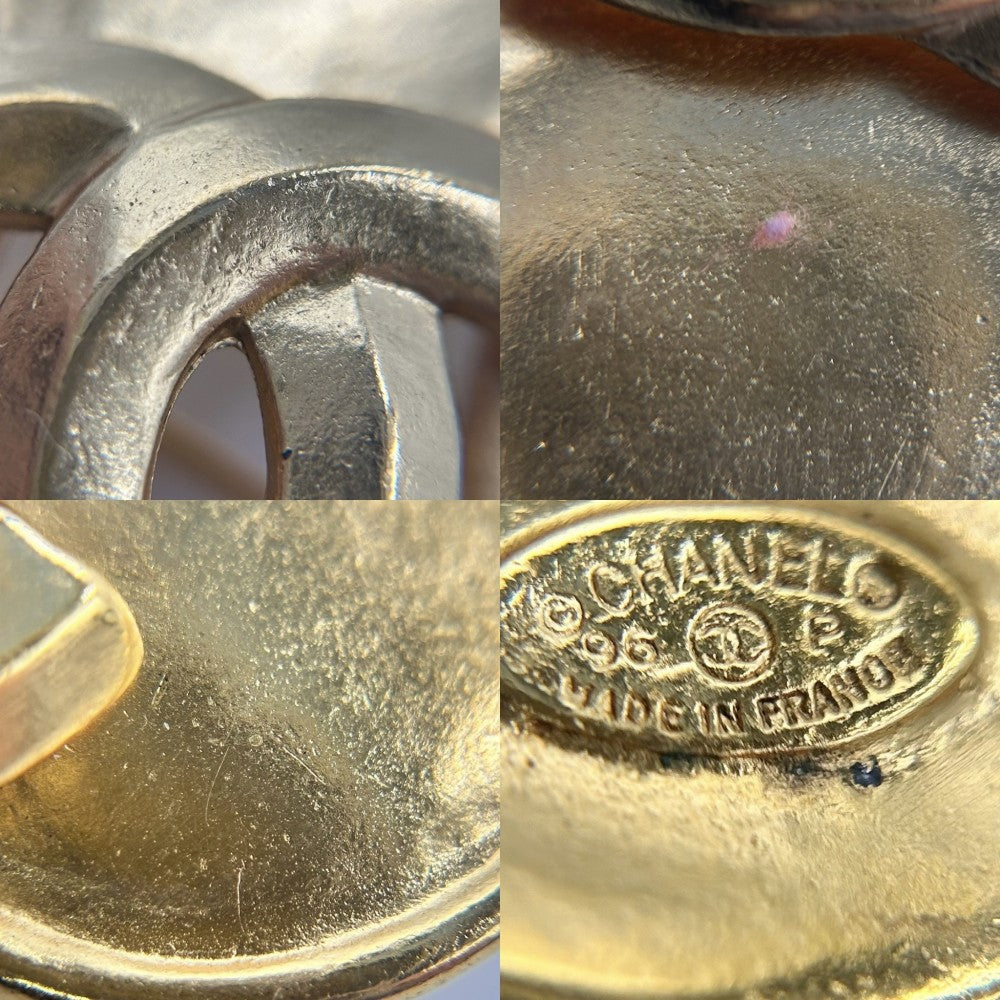 【開店SALE】 CHANEL シャネル ブローチ ココマーク アクセサリー ヴィンテージ GP 96P ゴールド レディース 約28.9g 1996年【中古品】