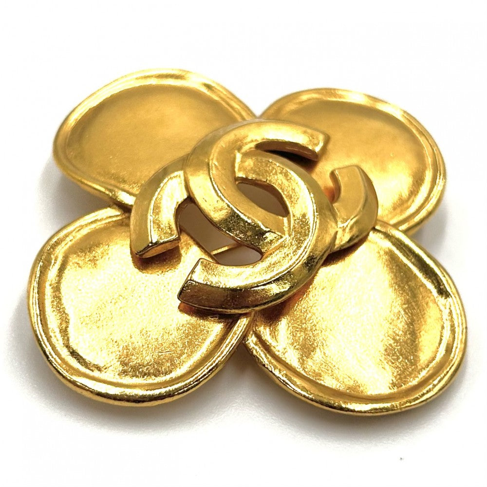 【開店SALE】 CHANEL シャネル ブローチ ココマーク アクセサリー ヴィンテージ GP 96P ゴールド レディース 約28.9g 1996年【中古品】