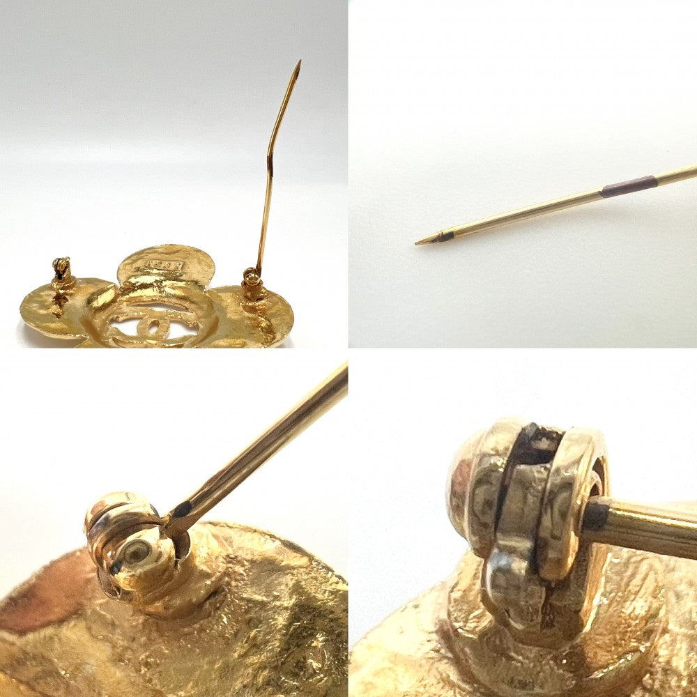 【開店SALE】 CHANEL シャネル ブローチ ココマーク アクセサリー ヴィンテージ GP 28 ゴールド レディース 約14.8g 1993年【中古品】