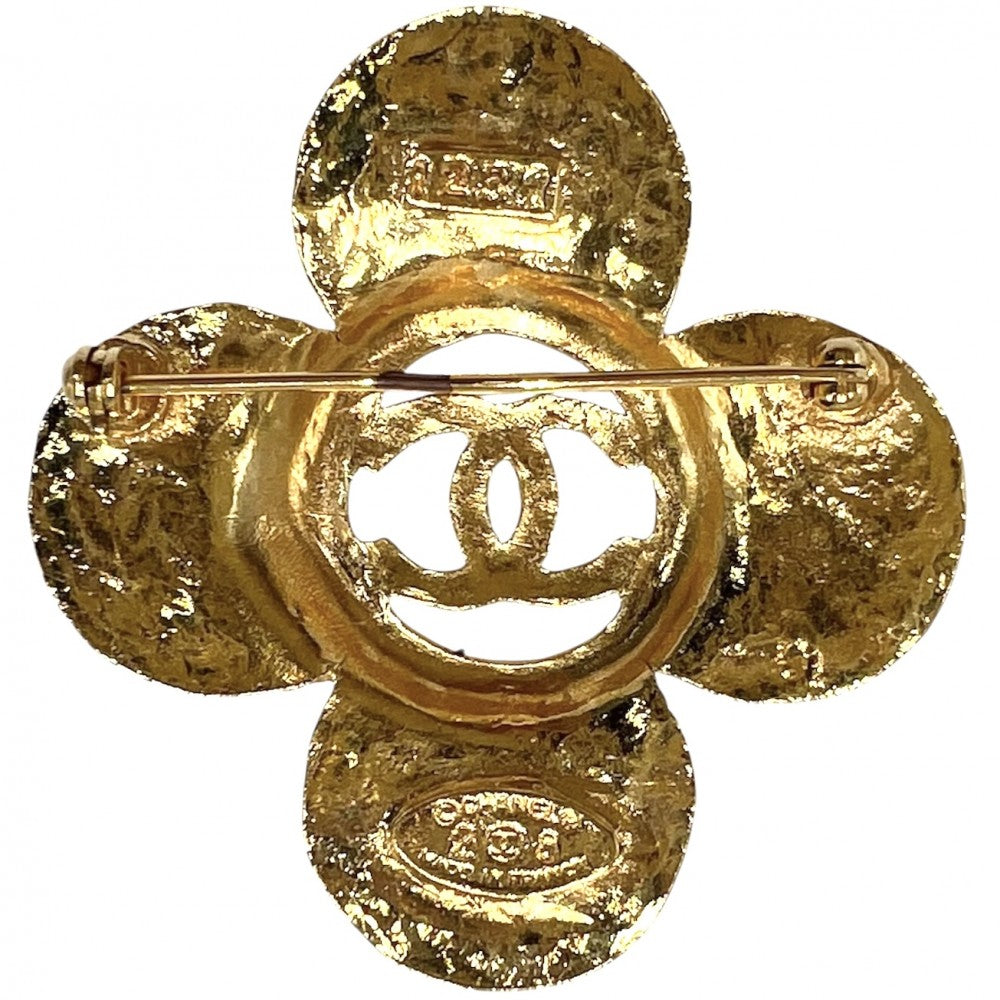 【開店SALE】 CHANEL シャネル ブローチ ココマーク アクセサリー ヴィンテージ GP 28 ゴールド レディース 約14.8g 1993年【中古品】