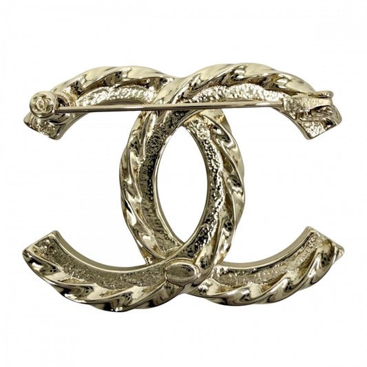 CHANEL シャネル ブローチ ココマーク アクセサリー GP ラインストーン B25C ゴールド レディース 約20.3g 2025年【中古品】