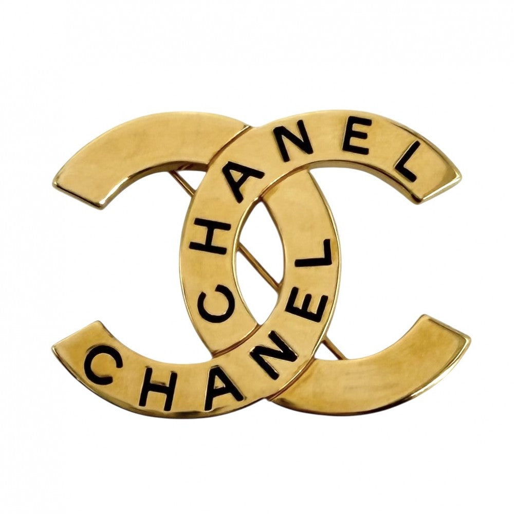 CHANEL シャネル ブローチ ロゴ ココマーク アクセサリー ヴィンテージ GP 98P ゴールド レディース 約17.0g 1998年【中古品】