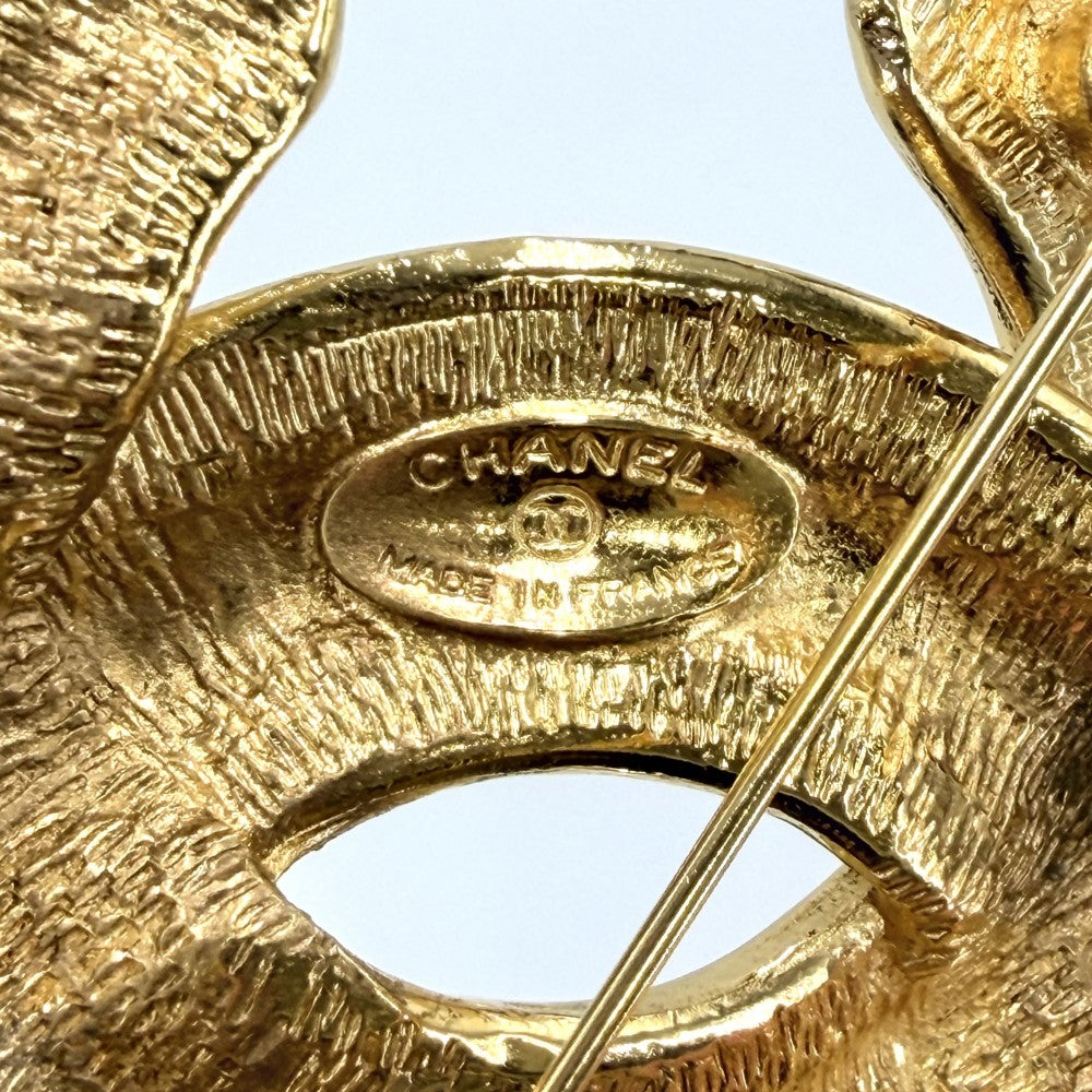 【開店SALE】 CHANEL シャネル ブローチ マトラッセ ココマーク アクセサリー ヴィンテージ GP ゴールド レディース 約35.2g【中古品】