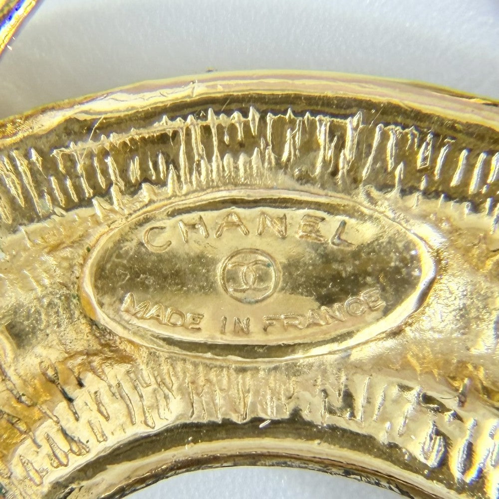 CHANEL シャネル ブローチ マトラッセ ココマーク ヴィンテージ アクセサリー GP ゴールド レディース 約34.0g【中古品】