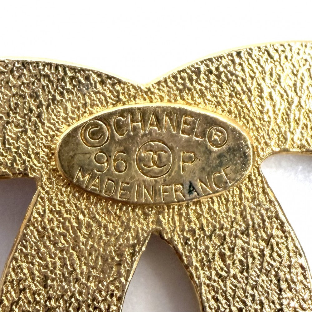 CHANEL シャネル ブローチ アイコン ココマーク クローバー ハート マトラッセ ヴィンテージ GP 96P ゴールド レディース 約74.7g 1996年【中古品】