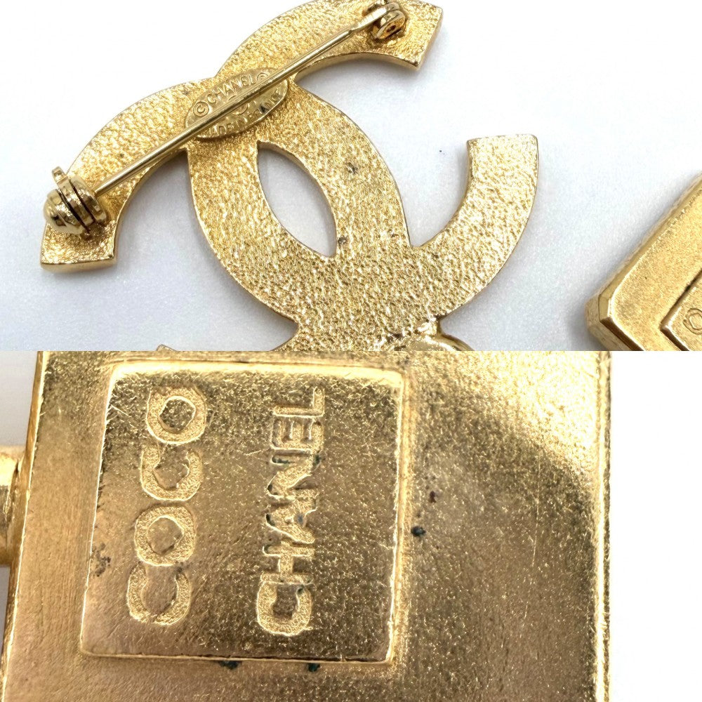 CHANEL シャネル ブローチ アイコン ココマーク クローバー ハート マトラッセ ヴィンテージ GP 96P ゴールド レディース 約74.7g 1996年【中古品】