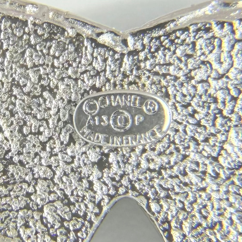 CHANEL シャネル ブローチ ココマーク アクセサリー ラインストーン A13P シルバー レディース 約17.1g 2013年【中古品】