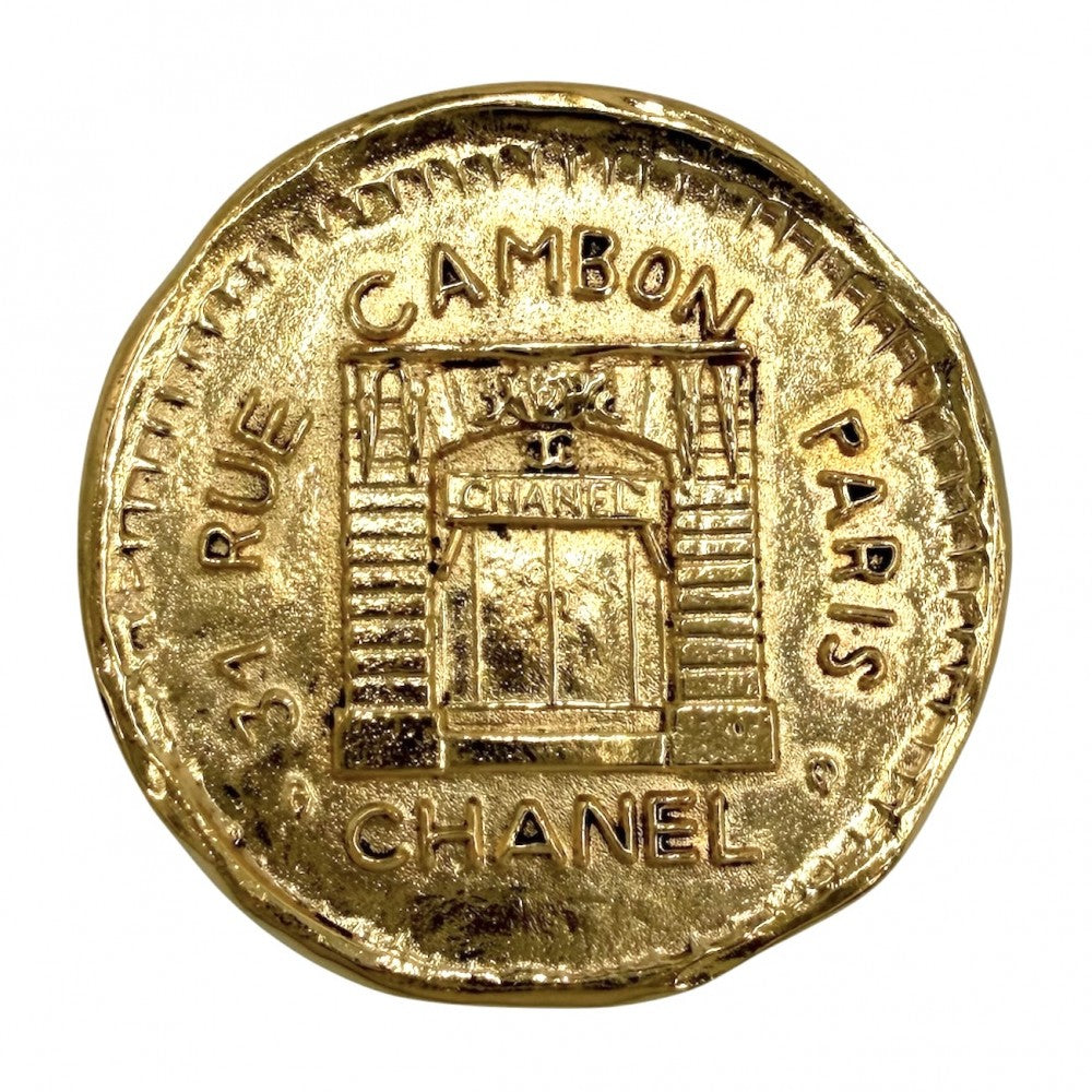 CHANEL シャネル ブローチ 31 RUE CAMBON カンボン ヴィンテージ アクセサリー GP ゴールド レディース 約22.9g【中古品】
