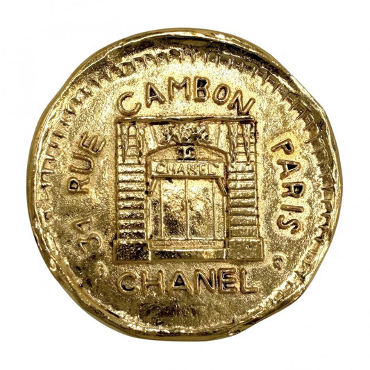 CHANEL シャネル ブローチ 31 RUE CAMBON カンボン ヴィンテージ アクセサリー GP ゴールド レディース 約22.9g【中古品】