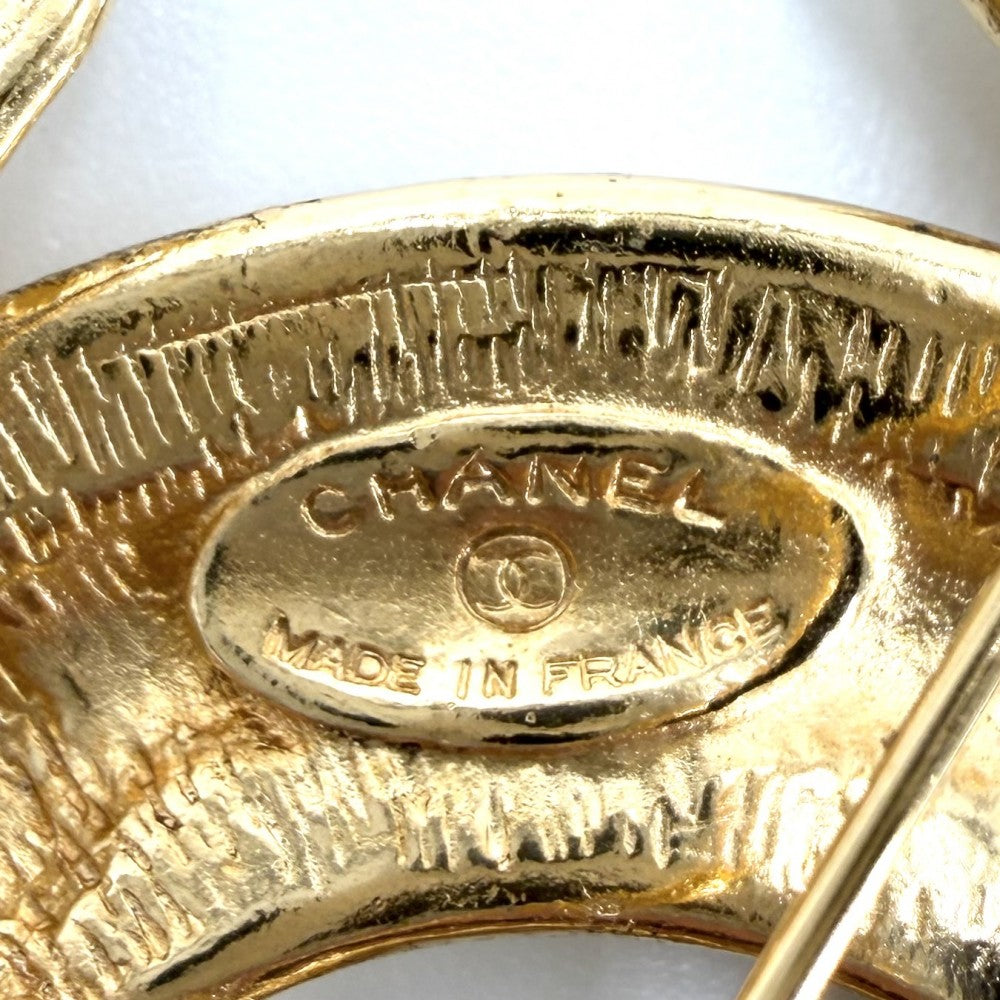 CHANEL シャネル ブローチ マトラッセ ココマーク アクセサリー ヴィンテージ GP ゴールド レディース 約37.2g【中古品】