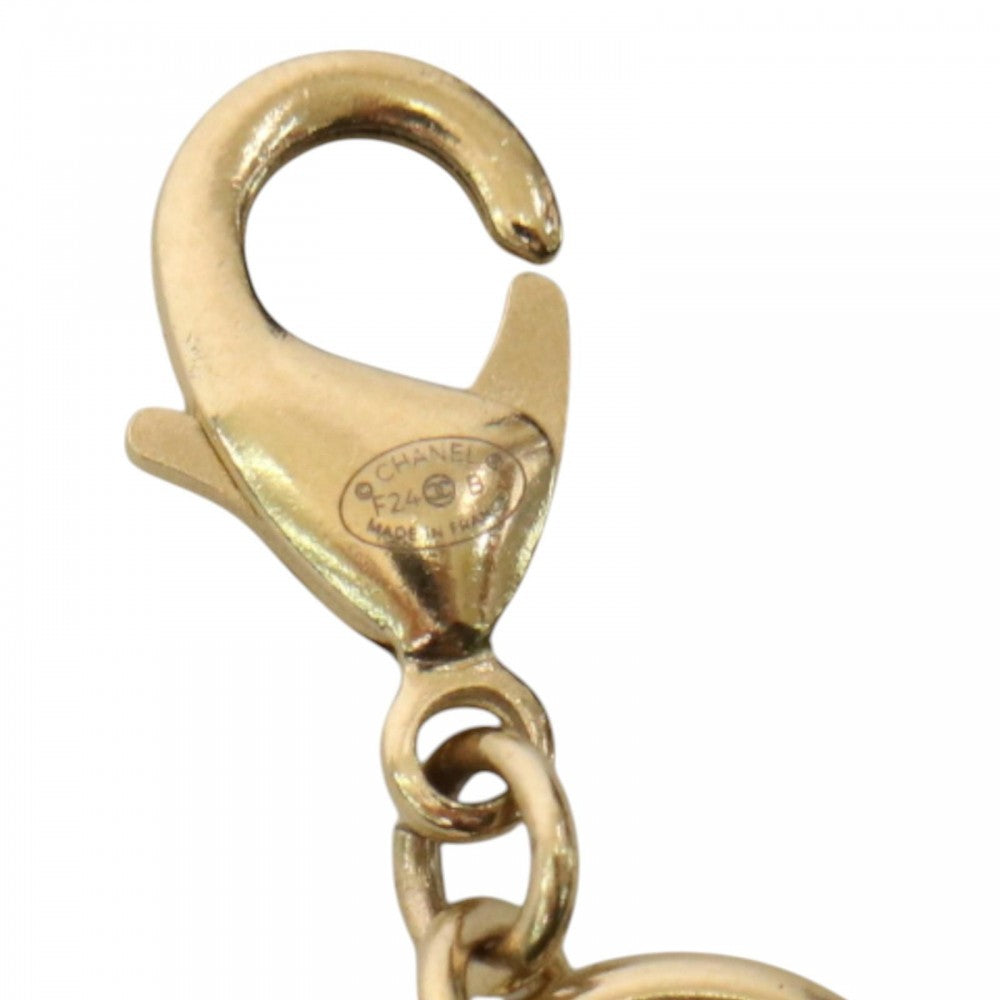 CHANEL シャネル ブレスレット ココマーク ココ アクセサリー GP ラインストーン F24B ゴールド レディース 約23.3g 2024年【中古品】