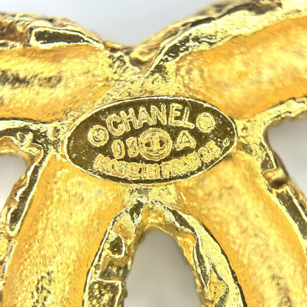 【開店SALE】 CHANEL シャネル ブローチ マグマ ココマーク　ココ アクセサリー フリンジ 溶岩 ヴィンテージ GP 93A ゴールド レディース 約29.7g 1993年【中古品】