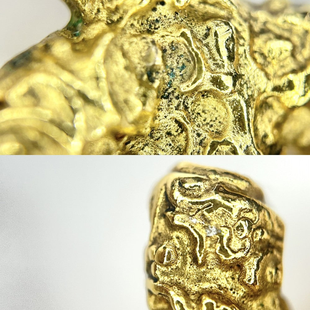 【開店SALE】 CHANEL シャネル ブローチ マグマ ココマーク　ココ アクセサリー フリンジ 溶岩 ヴィンテージ GP 93A ゴールド レディース 約29.7g 1993年【中古品】