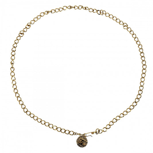 CHANEL シャネル ベルト チェーンベルト ココマーク ヴィンテージ ファッションアイテム GP ゴールド レディース 1982年【中古品】