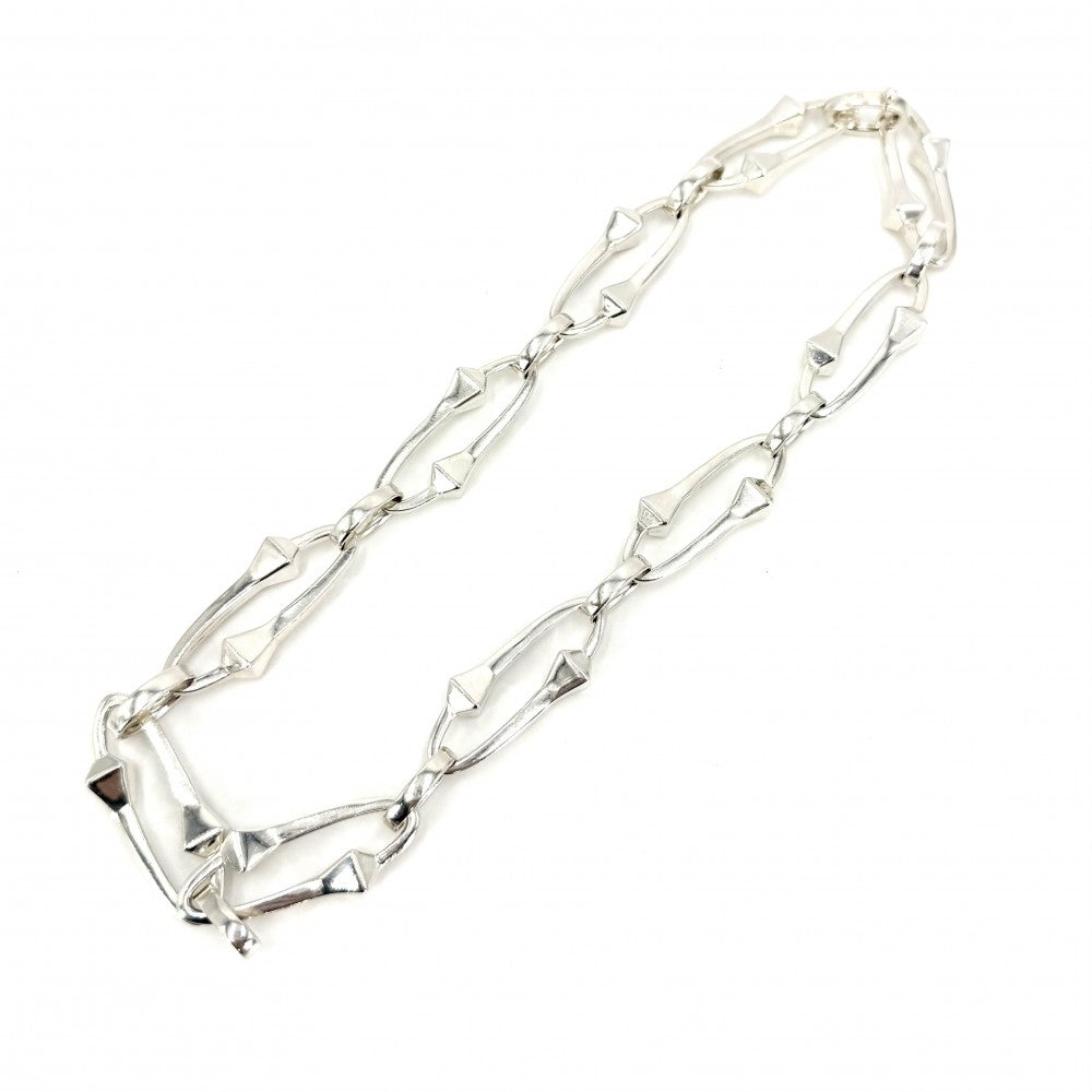 GUCCI グッチ ネックレス キオド アクセサリー ジュエリー インターツインド シルバー925 メンズ 約88.0g【中古品】