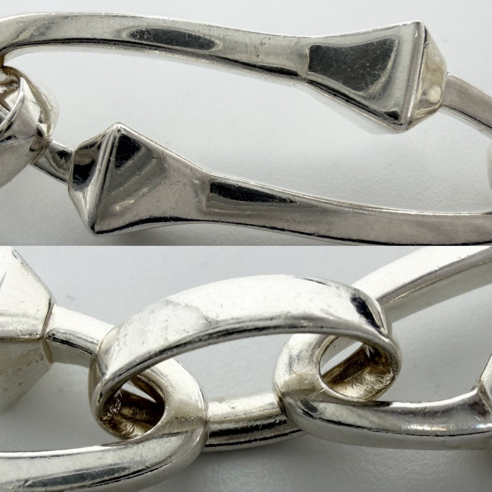 GUCCI グッチ ネックレス キオド アクセサリー ジュエリー インターツインド シルバー925 メンズ 約88.0g【中古品】