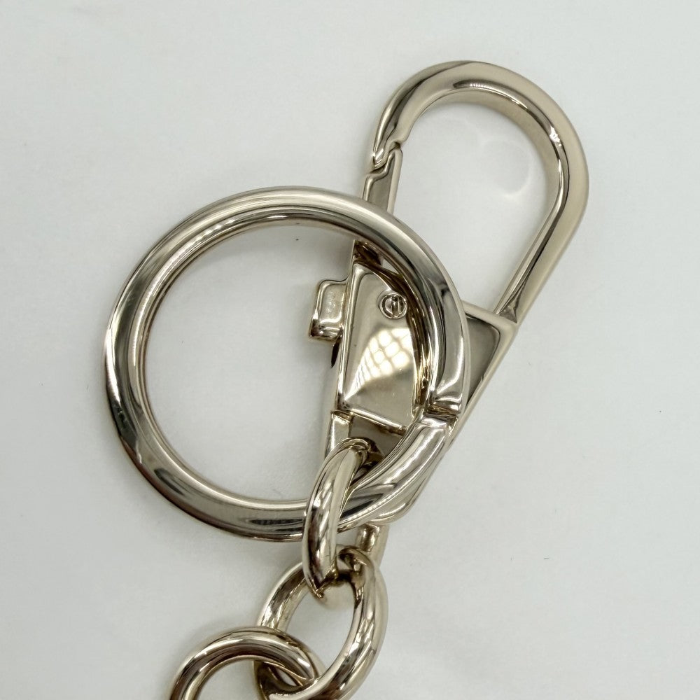 GUCCI グッチ キーリング ヒグチユウココラボ キーホルダー チャーム 猫 アクセサリー GGスプリーム 851743 レザー ブルー 青 ピンク ゴールド金具 レディース【中古品】