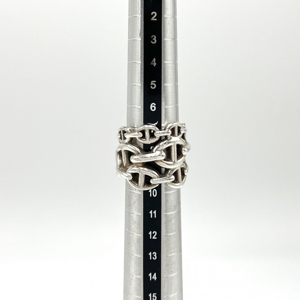 【開店SALE】 HERMES エルメス 指輪 シェーヌダンクル アンシェネGM アクセサリー ジュエリー 小物 50サイズ シルバー925 約9号 レディース 約13.2g【中古品】