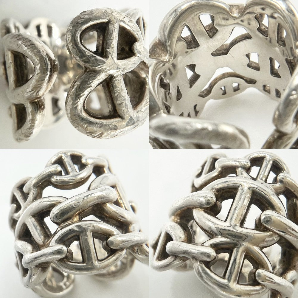 【開店SALE】 HERMES エルメス 指輪 シェーヌダンクル アンシェネGM アクセサリー ジュエリー 小物 50サイズ シルバー925 約9号 レディース 約13.2g【中古品】