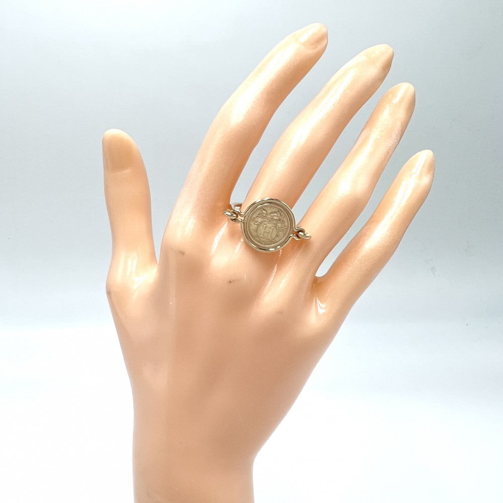 HERMES エルメス 指輪 エクスリブリス リング アクセサリー K18PG Au750 ジュエリー 54サイズ K18ピンクゴールド 約13.5号 レディース 約4.4g【中古品】