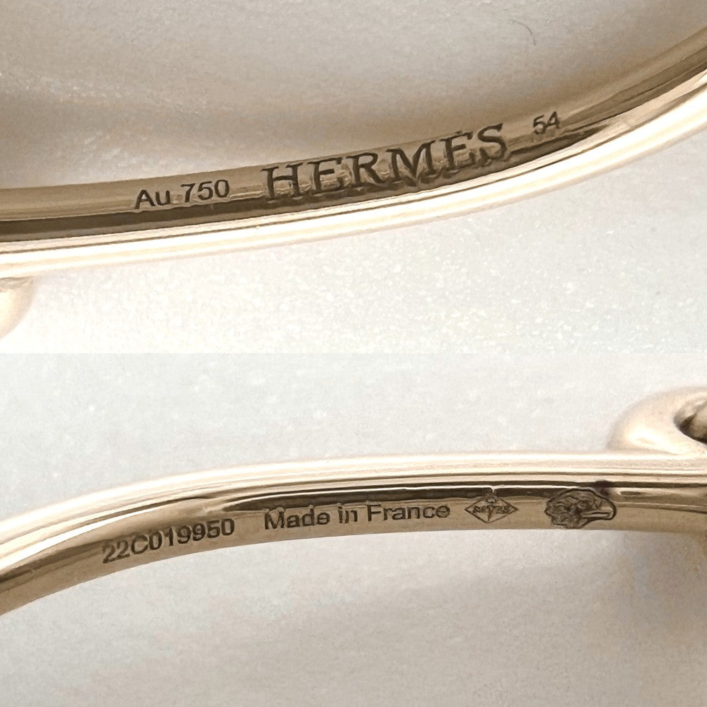 HERMES エルメス 指輪 エクスリブリス リング アクセサリー K18PG Au750 ジュエリー 54サイズ K18ピンクゴールド 約13.5号 レディース 約4.4g【中古品】