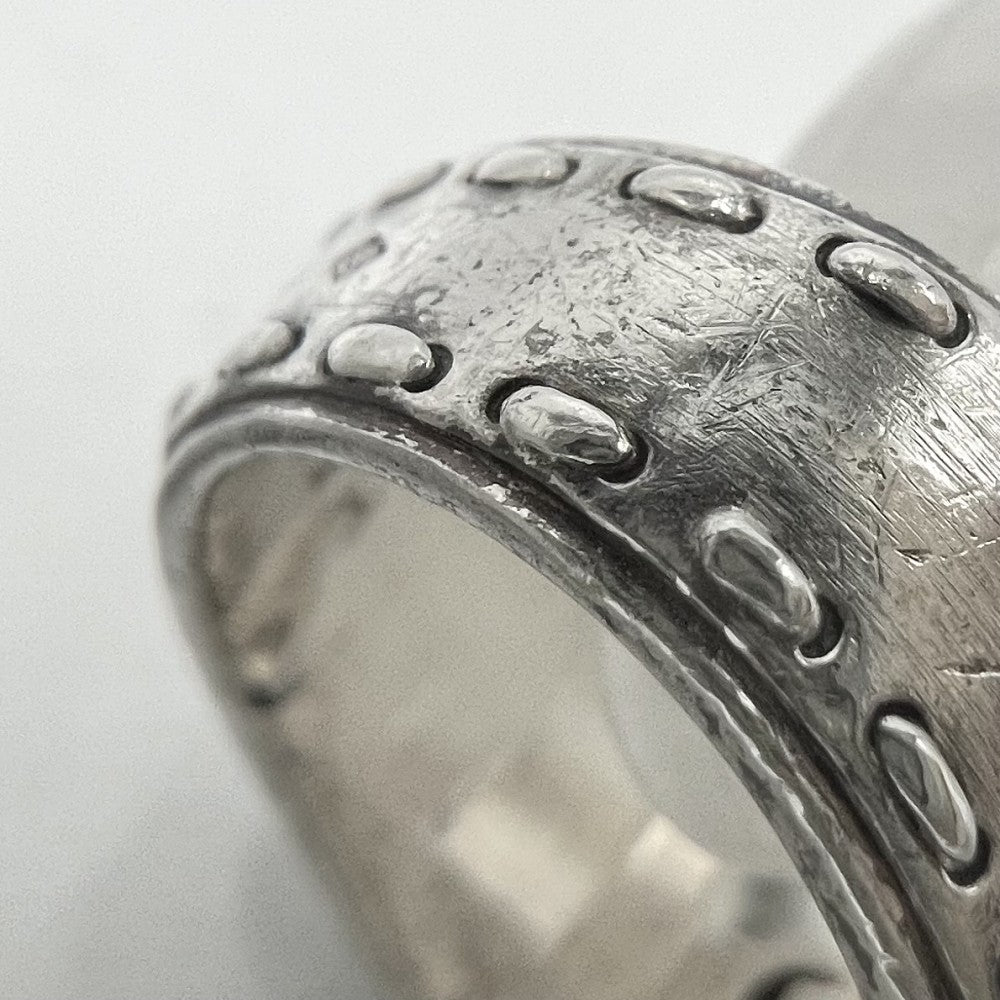 HERMES エルメス 指輪 メキシコ リング アクセサリー ジュエリー 小物 51サイズ シルバー925 約9号 シルバー レディース 約7.9g【中古品】
